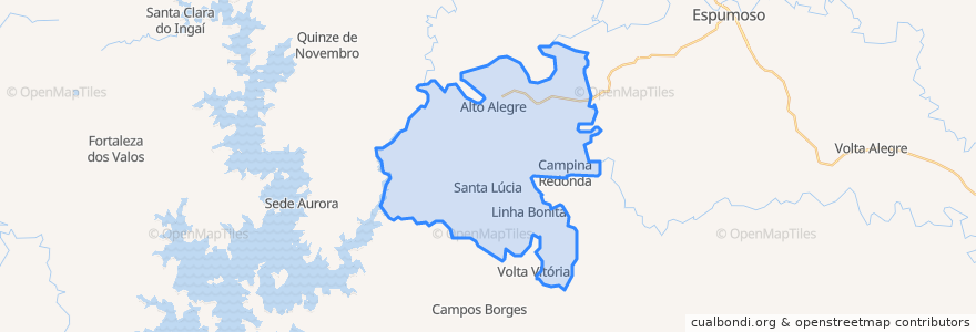 Mapa de ubicacion de Alto Alegre.