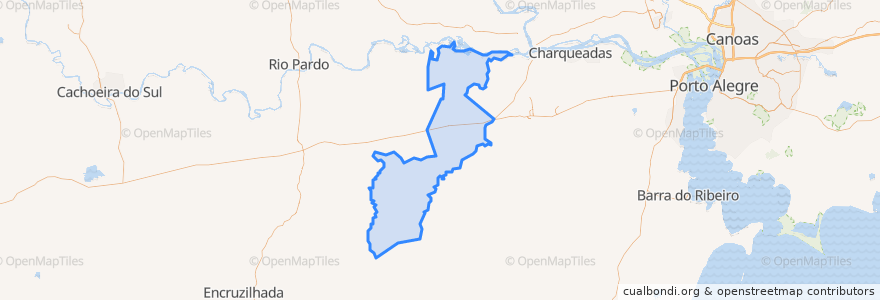 Mapa de ubicacion de Butiá.