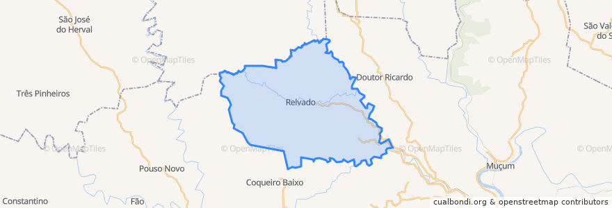 Mapa de ubicacion de Relvado.