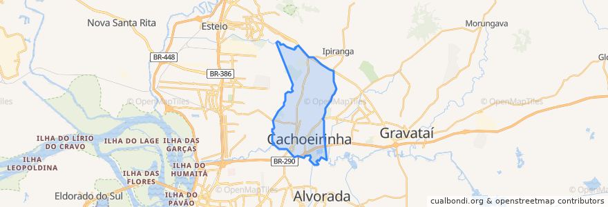 Mapa de ubicacion de Cachoeirinha.