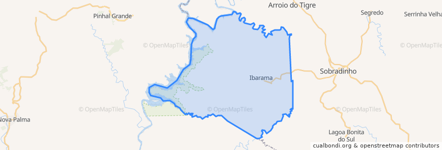 Mapa de ubicacion de Ibarama.