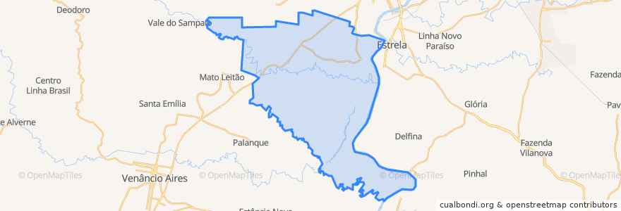 Mapa de ubicacion de Cruzeiro do Sul.