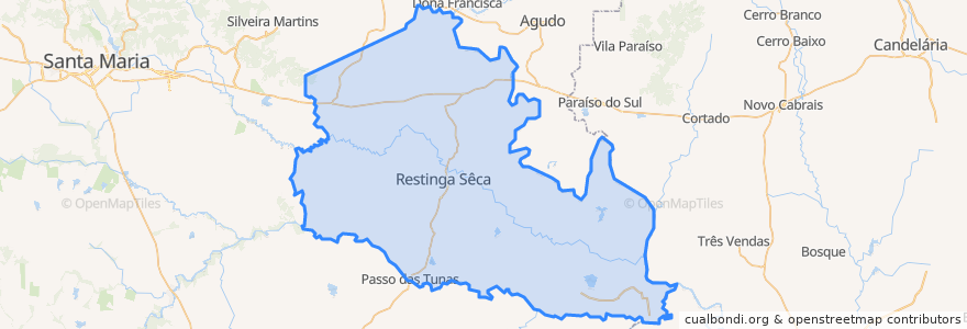 Mapa de ubicacion de Restinga Sêca.