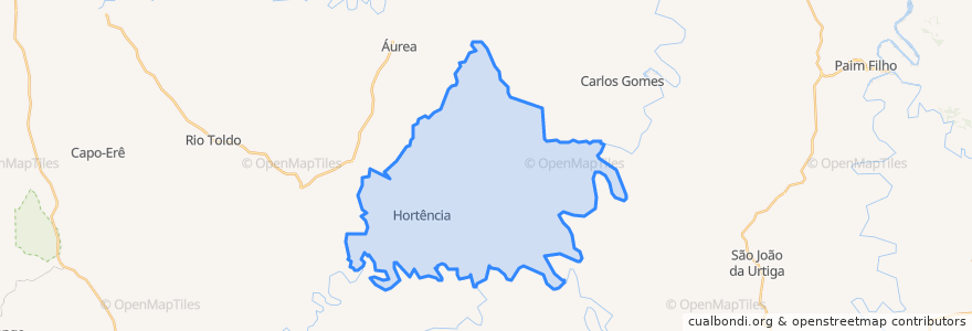 Mapa de ubicacion de Centenário.