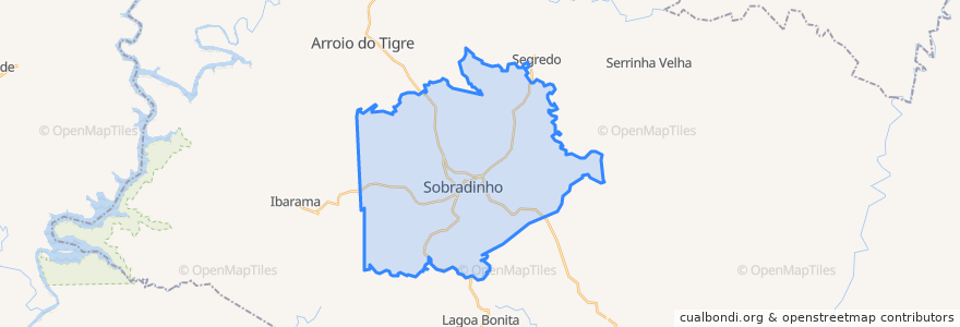 Mapa de ubicacion de Sobradinho.