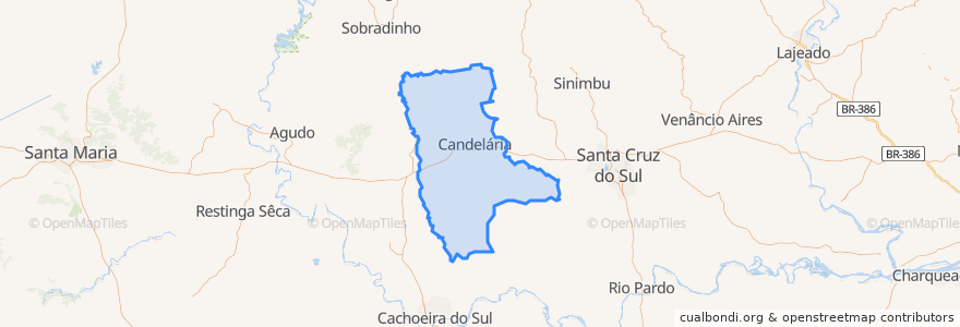 Mapa de ubicacion de Candelária.