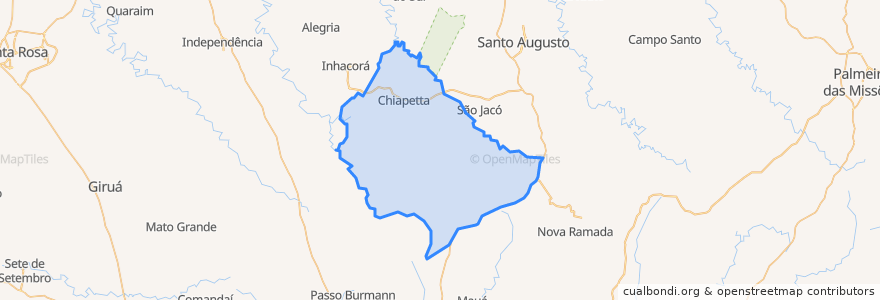 Mapa de ubicacion de Chiapetta.