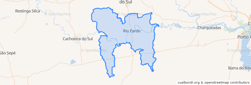 Mapa de ubicacion de Rio Pardo.