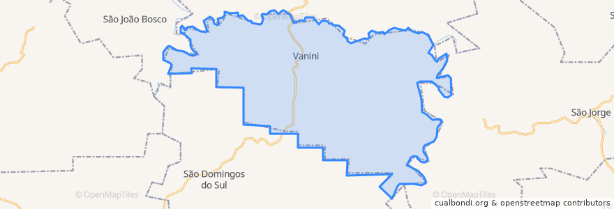 Mapa de ubicacion de Vanini.