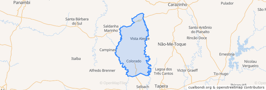 Mapa de ubicacion de Colorado.