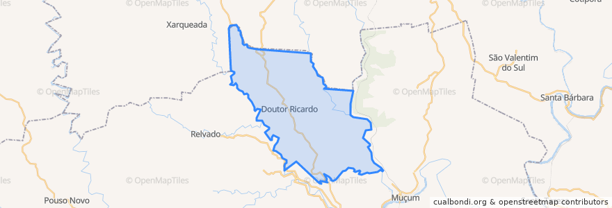 Mapa de ubicacion de Doutor Ricardo.