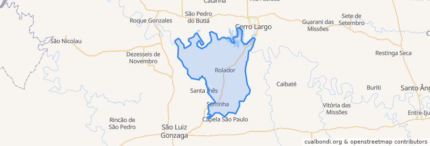 Mapa de ubicacion de Rolador.