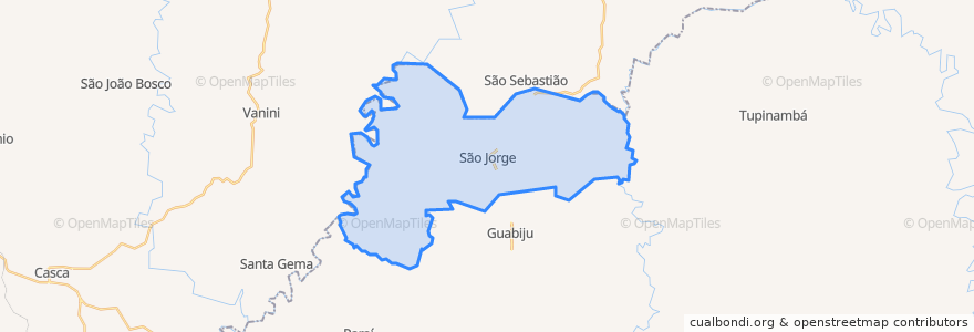 Mapa de ubicacion de São Jorge.