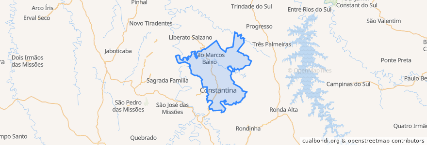 Mapa de ubicacion de Constantina.