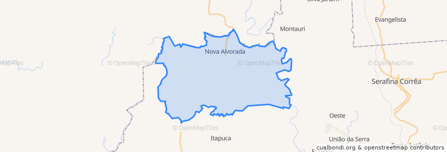 Mapa de ubicacion de Nova Alvorada.