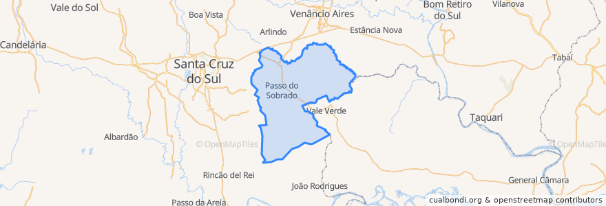 Mapa de ubicacion de Passo do Sobrado.