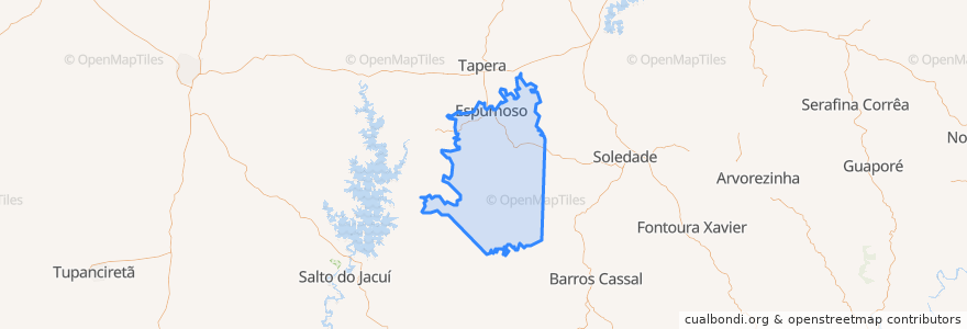 Mapa de ubicacion de Espumoso.