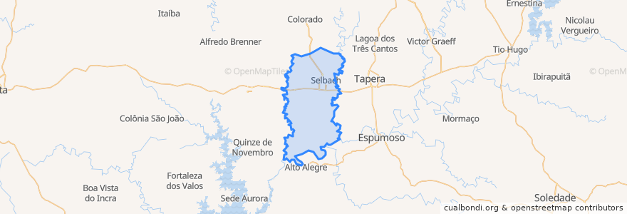 Mapa de ubicacion de Selbach.