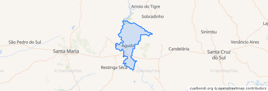 Mapa de ubicacion de Agudo.