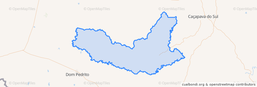 Mapa de ubicacion de Lavras do Sul.