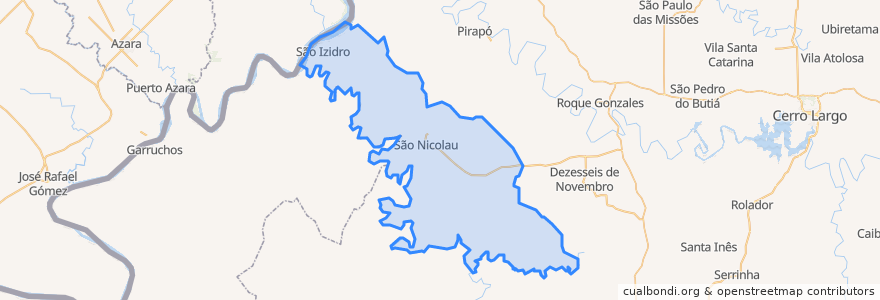 Mapa de ubicacion de São Nicolau.