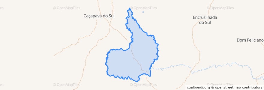 Mapa de ubicacion de Santana da Boa Vista.