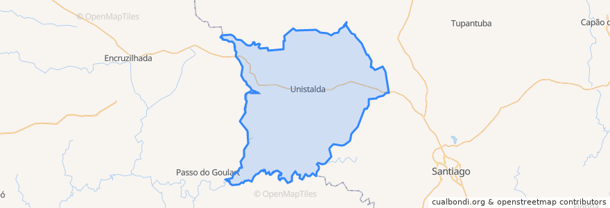 Mapa de ubicacion de Unistalda.