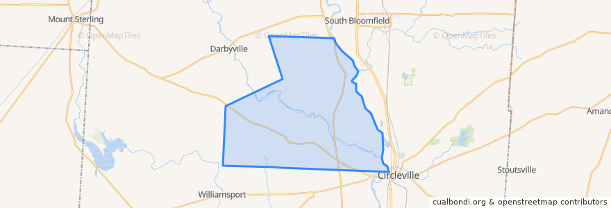 Mapa de ubicacion de Jackson Township.