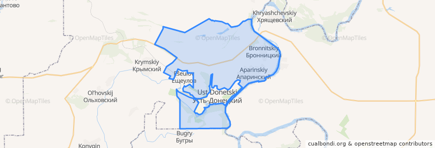 Mapa de ubicacion de Апаринское сельское поселение.