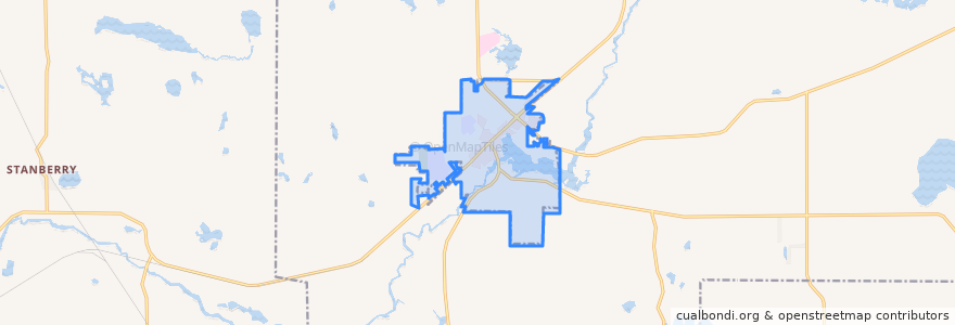 Mapa de ubicacion de Hayward.