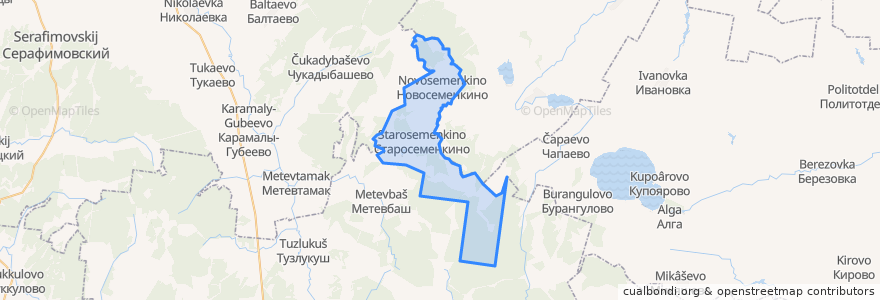 Mapa de ubicacion de Семенкинский сельсовет.