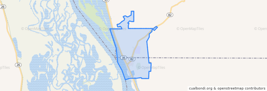 Mapa de ubicacion de De Soto.