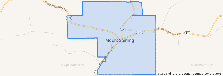 Mapa de ubicacion de Mount Sterling.