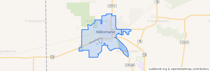 Mapa de ubicacion de Mazomanie.
