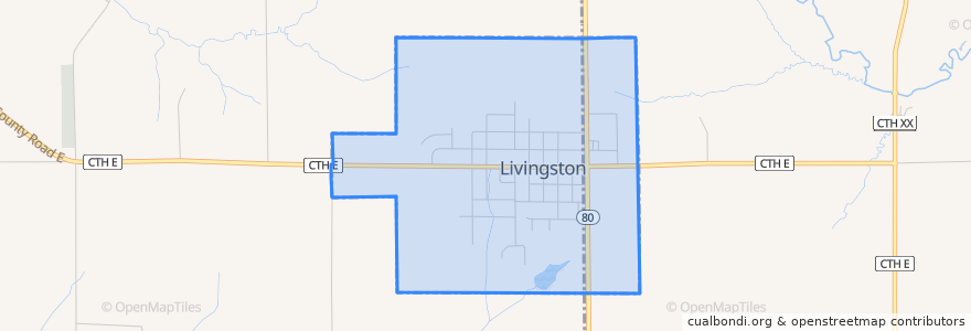 Mapa de ubicacion de Livingston.