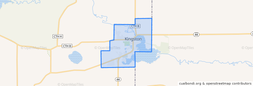 Mapa de ubicacion de Village of Kingston.