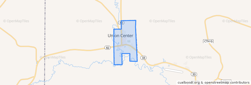 Mapa de ubicacion de Union Center.