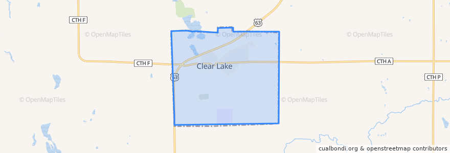 Mapa de ubicacion de Clear Lake.