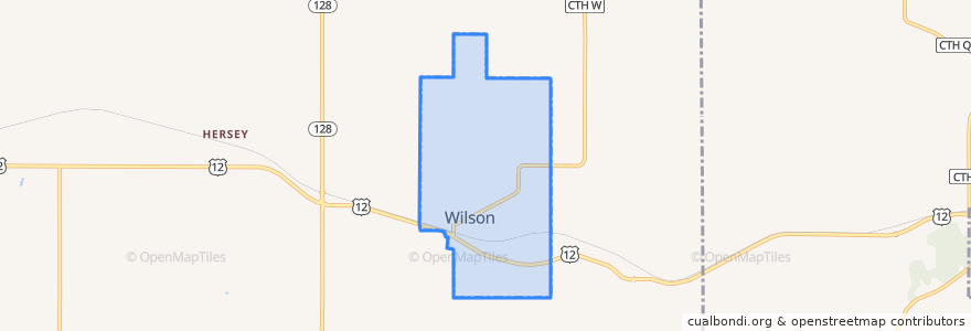 Mapa de ubicacion de Wilson.