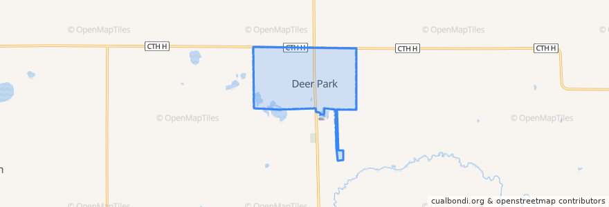 Mapa de ubicacion de Deer Park.