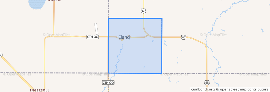 Mapa de ubicacion de Eland.