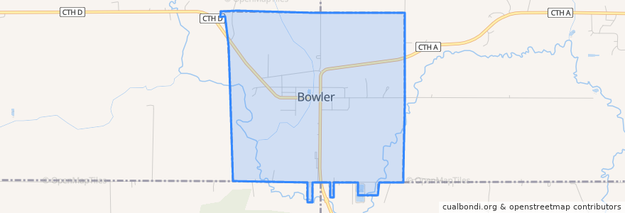 Mapa de ubicacion de Bowler.