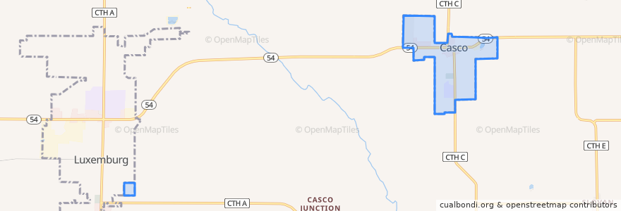 Mapa de ubicacion de Casco.