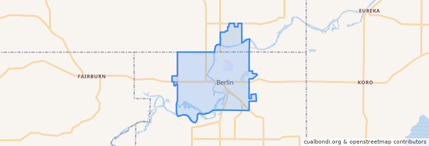 Mapa de ubicacion de City of Berlin.