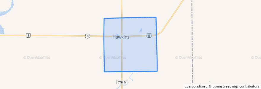Mapa de ubicacion de Hawkins.