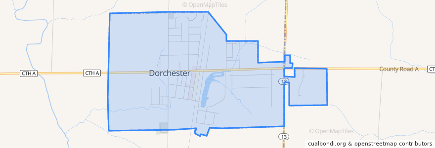 Mapa de ubicacion de Dorchester.