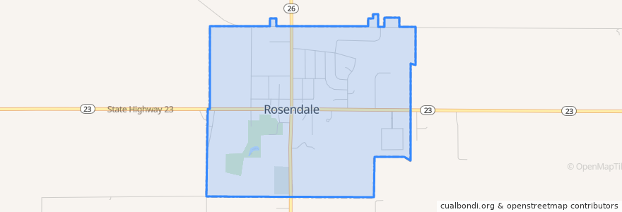 Mapa de ubicacion de Rosendale.