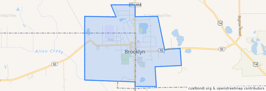 Mapa de ubicacion de Brooklyn.