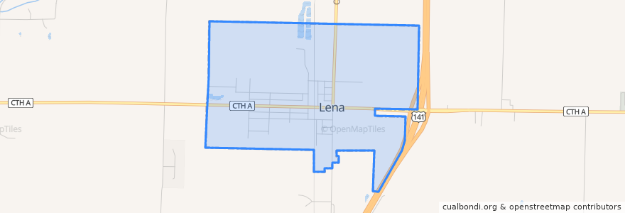 Mapa de ubicacion de Lena.