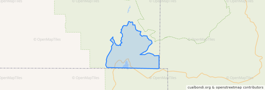 Mapa de ubicacion de Meadow Lark Lake.